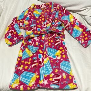 Kids Popcorn Print Pajama Robe